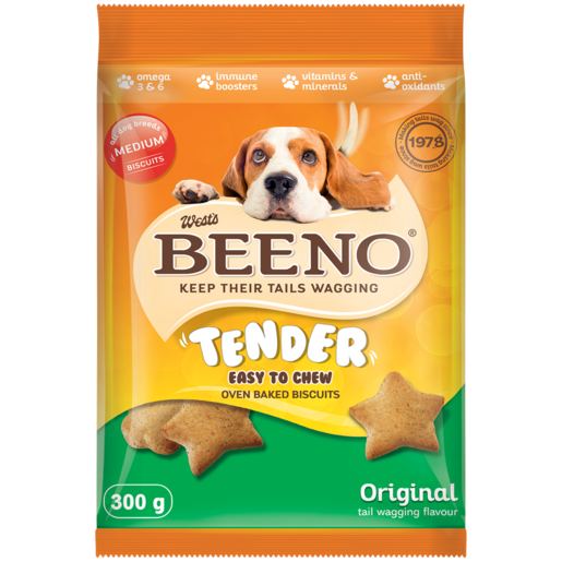 BEENO Tender Original Flavoured Easy to Chew Dog Biscuits 300g