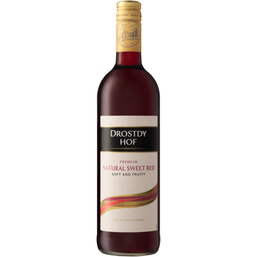 Drostdy Hof Natural Sweet Red Wine Bottle 750ml