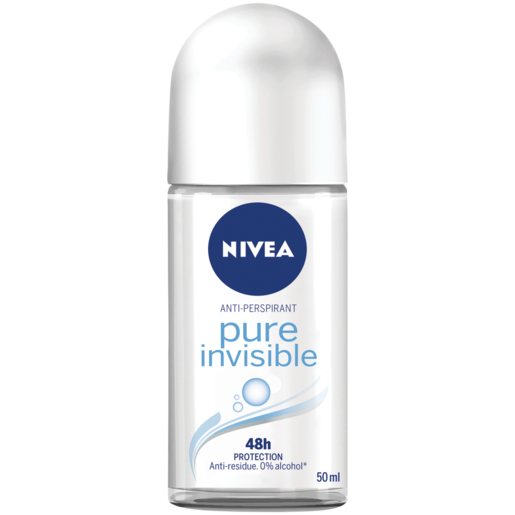 NIVEA Pure Invisible Ladies Anti-Perspirant Roll-On 50ml