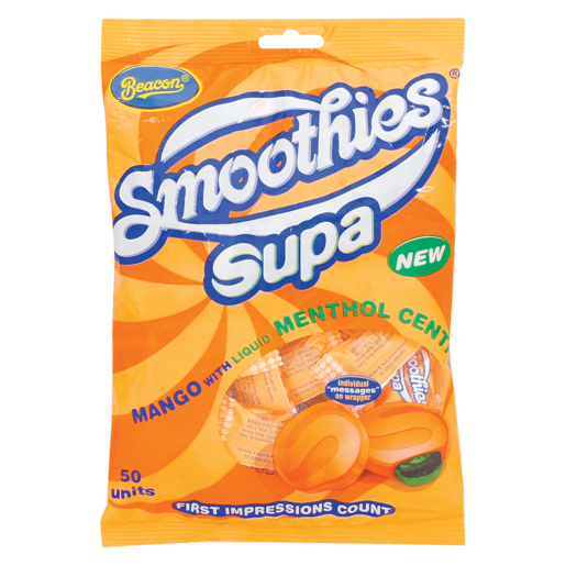 Smoothies Supa Mango With Liquid Menthol Center 50 Pack