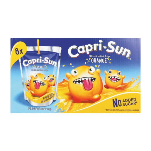 Capri-Sun Orange Flavoured Fruit Drink Blend 8 x 200ml