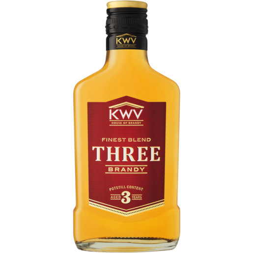 KWV Three 3 Year Old Brandy Bottle 200ml