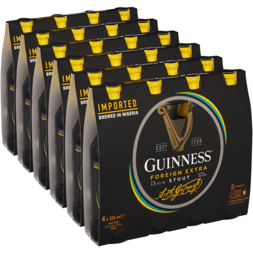 Guinness Foreign Extra Stout Beer Bottle 24 x 325ml