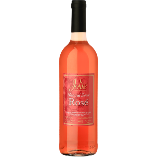 Jolite Natural Sweet Rosé Wine Bottle 750ml