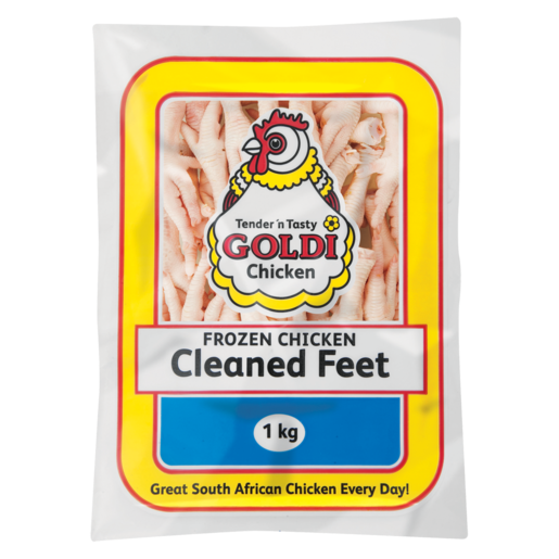 Goldi Chicken Frozen Cleaned Chicken Feet 1kg