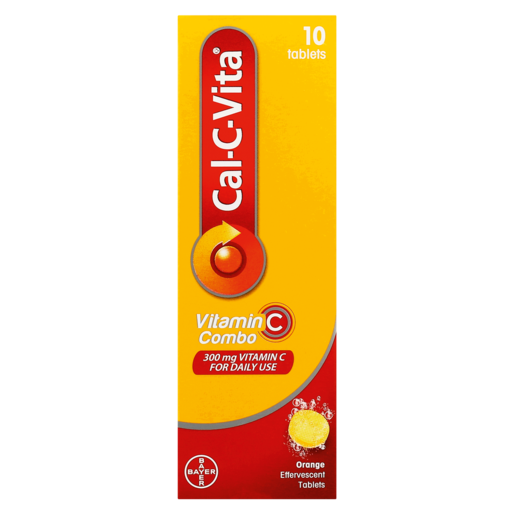 Cal-C-Vita Vitamin Combo Orange Flavoured Effervescent Tablets 10 Pack