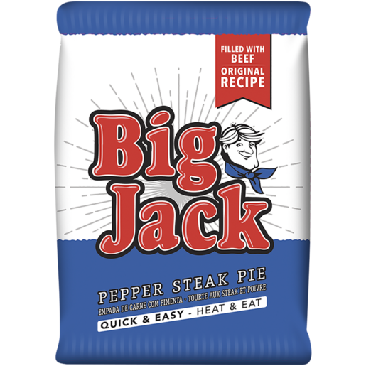 Big Jack Frozen Pepper Steak Pie