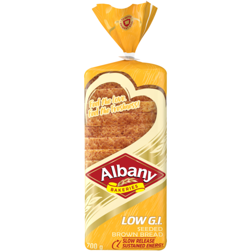 Albany Low G.I. Seeded Sliced Brown Bread Loaf 700g