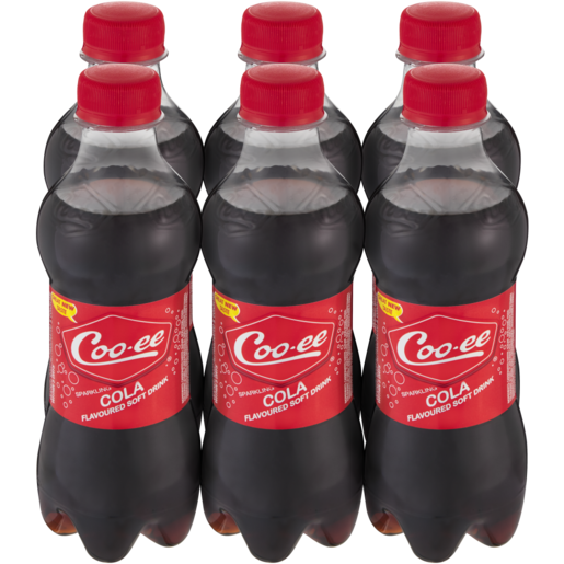 Coo-ee Cola Flavoured Sparkling Soft Drinks 6 x 300ml