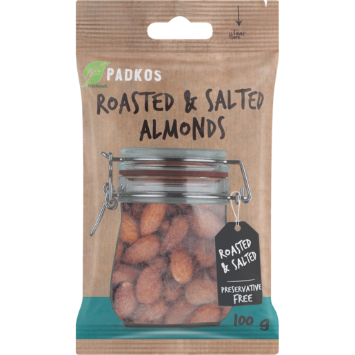 Padkos Roasted & Salted Almond Nuts 100g