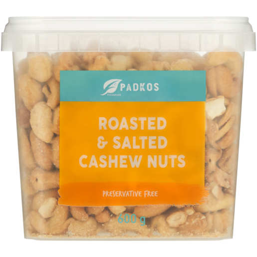 Padkos Roasted & Salted Cashew Nuts 600g 