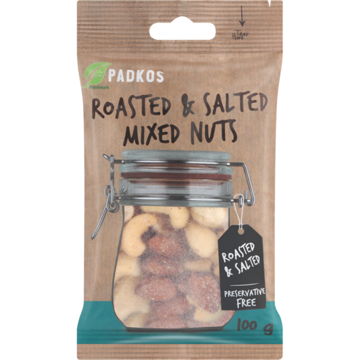 Padkos Roasted & Salted Mixed Nuts 100g