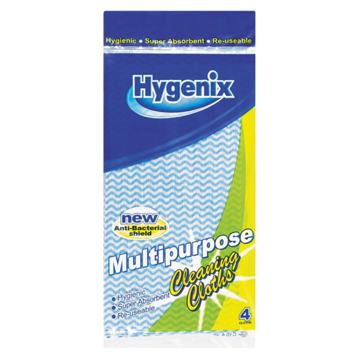 Hygienix Multipurpose Cloth Wipes 4 Pack
