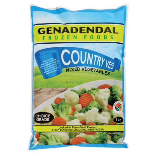 Genadendal Frozen Country Veg Mixed Vegetables 1kg
