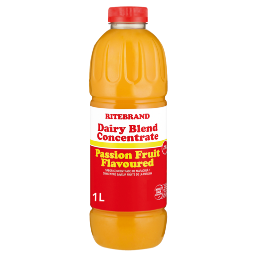 Ritebrand Passion Fruit Flavoured Dairy Blend Concentrate 1L