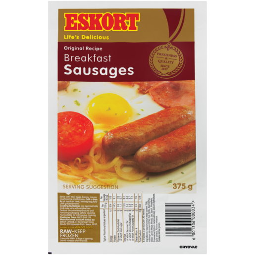 Eskort Frozen Breakfast Sausages 375g