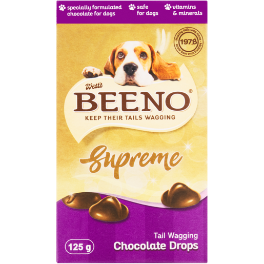 BEENO Supreme Chocolate Drops Dog Treats 125g