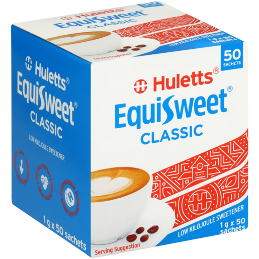 Huletts EquiSweet Classic Low Kilojoule Sweetener Sachets 50 Pack