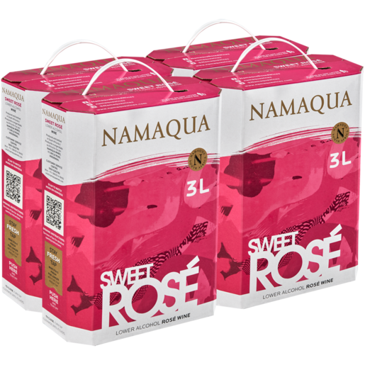 Namaqua Sweet Rosé Wine Boxes 4 x 3L