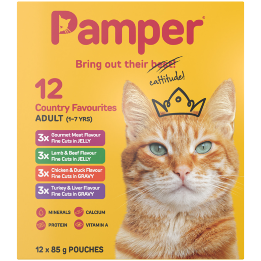 Pampers Cat Food 12 x 85g Pouch