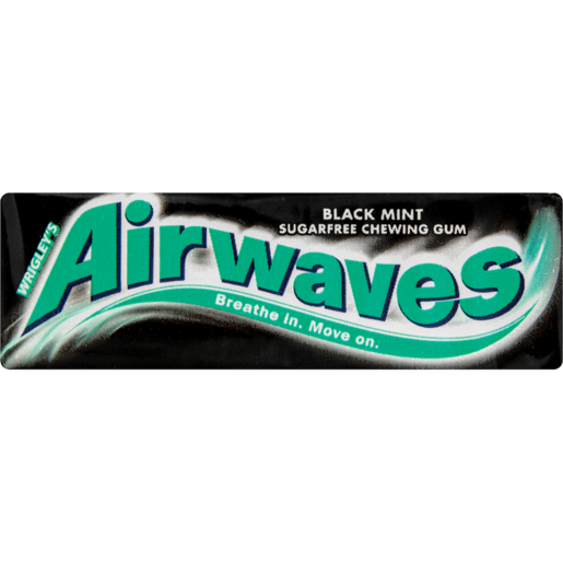 Wrigley's Airwaves Blackmint Sugarfree Chewing Gum 10 Pack