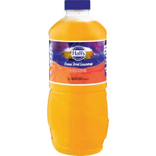 Hall's Orange Flavoured Fruit Drink Concentrate 1.25L