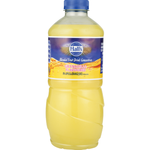 Hall's Granadilla Flavoured Blended Fruit Drink Concentrate 1.25L