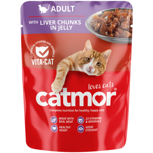 Catmor Liver Chunks In Jelly Adult Wet Cat Food 70g