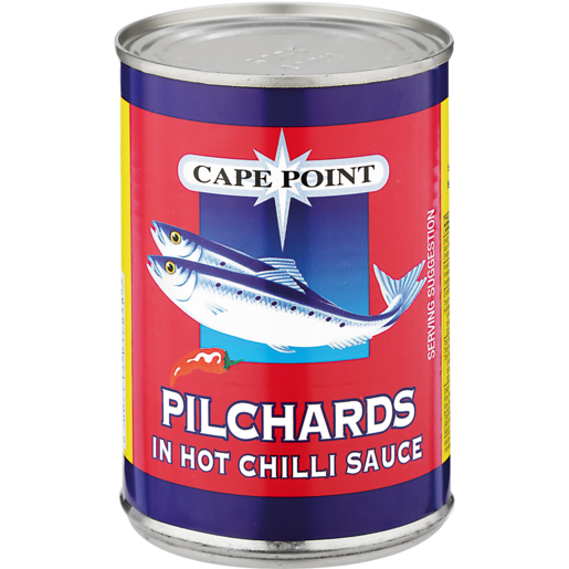 Cape Point Pilchards In Chilli Sauce Can 400g