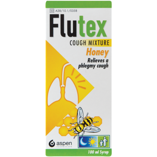 Flutex Honey Flavoured Cough Mixture 100ml