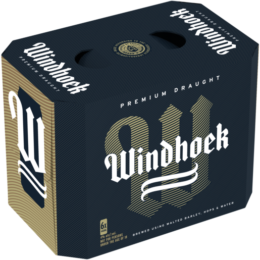 Windhoek Premium Draught Beer Cans 6 x 440ml
