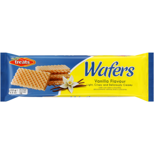 Tasty Treats Vanilla Flavoured Wafers 100g