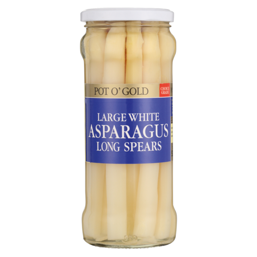 Pot O' Gold Large White Long Asparagus Spears In Brine 530g