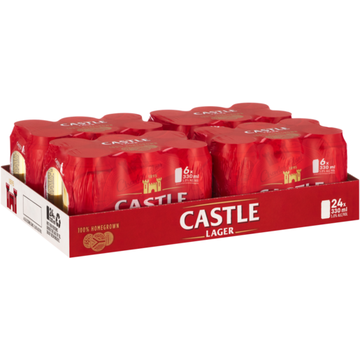 Castle Lager Beer Cans 24 x 330ml