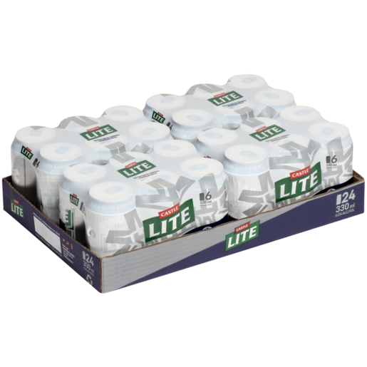 Castle Lite Beer Cans 24 x 330ml