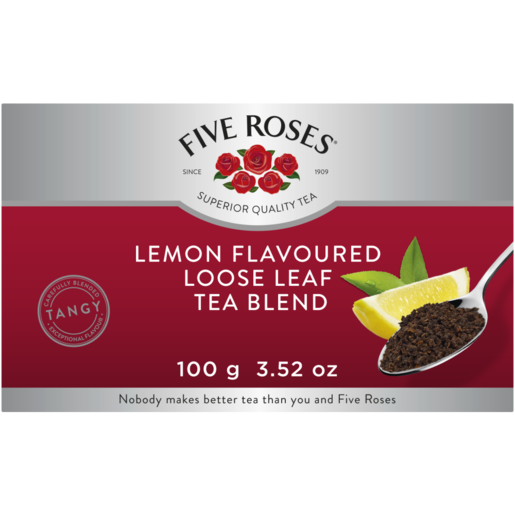 Five Roses Lemon Flavoured Quality Loose Tea 100g