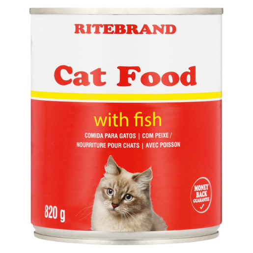 Ritebrand Cat Food With Fish Can 820g