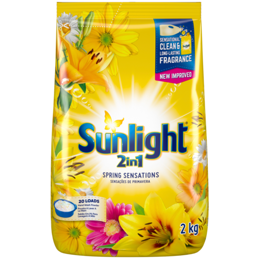 Sunlight 2-In-1 Spring Sensations Hand Washing Powder 2kg