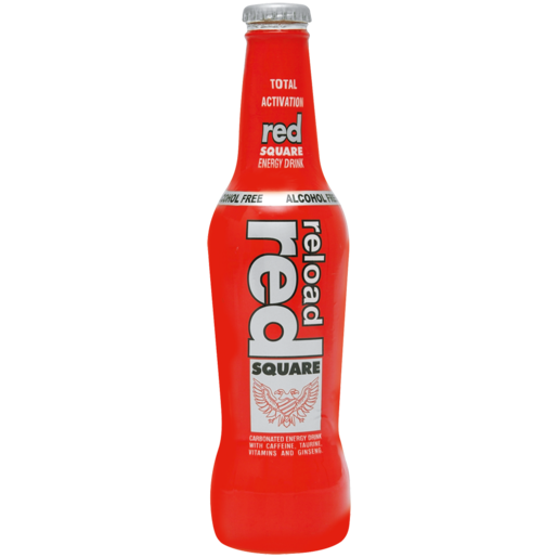 Red Square Reload Non-Alcoholic Spirit Cooler Bottles 275ml