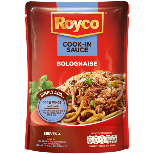 Royco Bolognaise Cook-In-Sauce Pouch 415g