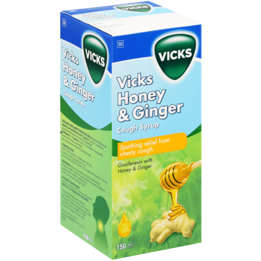 Vicks Honey & Ginger Cough Syrup 150ml