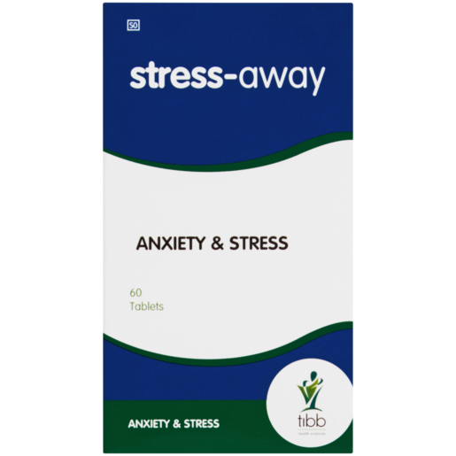 Tibb Stress-Away Anxiety & Stress Tablets 60 Pack