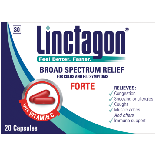 Linctagon Forte Cold & Flu Capsules 20 Pack