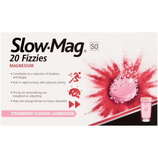 Slow-Mag Magnesium With Vitamin C Effervescent Tablets 20 Pack
