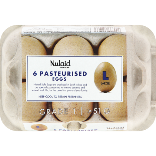 Nulaid Pasteurised Eggs 6 Pack