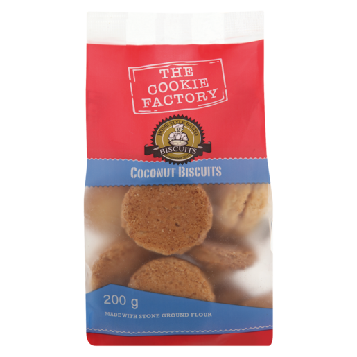 Cookie Factory Coconut Confectionery Biscuits 200g