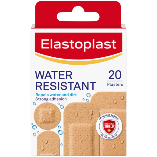 Elastoplast Assorted Water Resistant Plasters 20 Pack