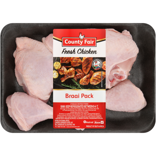 County Fair Fresh Chicken 5 Piece Braaipack Per kg