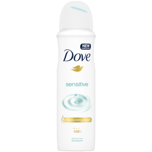 Dove Sensitive Antiperspirant Deodorant Body Spray 150ml