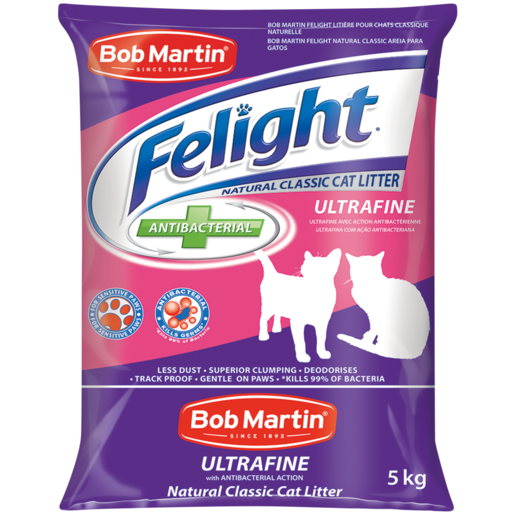 Bob Martin Felight Ultrafine Natural Classic Cat Litter Bag 5kg